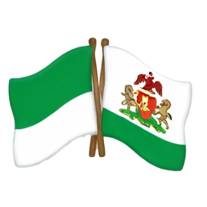 Drapeau du Nigeria et de l'Espagne mélanger  sticker