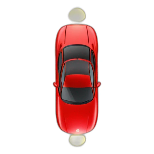 Red 1993 mazda miata with popup lights sticker