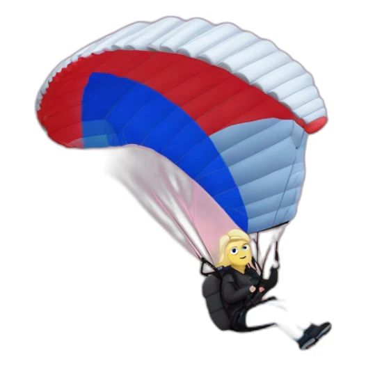 marine le pen paragliding sticker