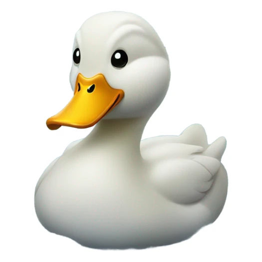 Duck wearing hoodie in the frozen lake sticker