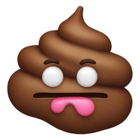 poop with heart eyes sticker