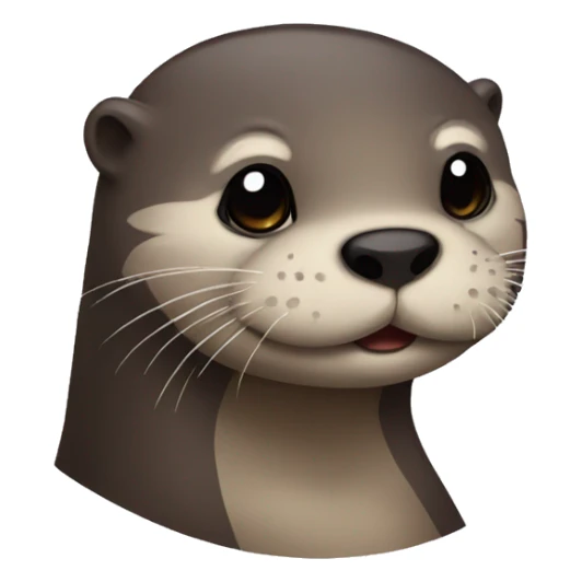 Otter with an Emo Fringe sticker
