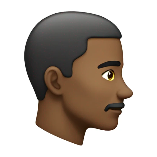 touching jawline while head is faced to the right sticker