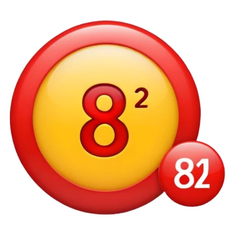Circular emoji with number 812 written on it sticker