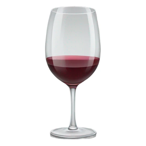 Clear glass of wine  sticker