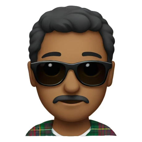 Scottish straight is wearing sunglasses  sticker