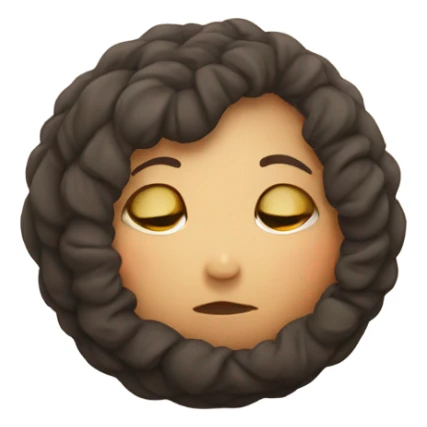 Girl curled in a ball sticker