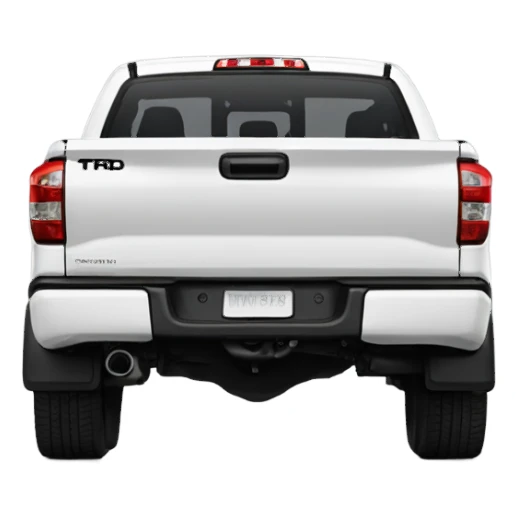 New 2023 White Toyota Tundra TRD sticker