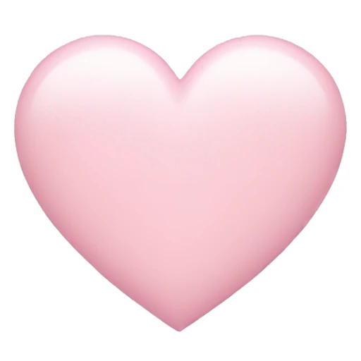Pastel baby pink heart  sticker