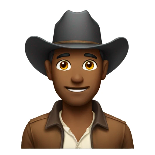 man with girl cowboy sticker