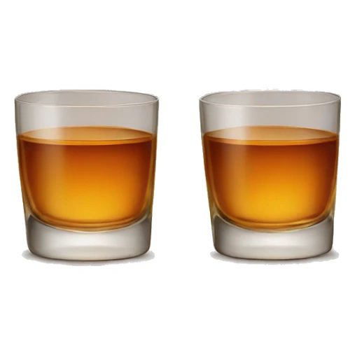 two glasses of whisky  sticker