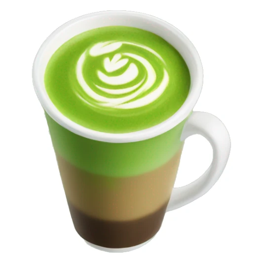 Una matcha latte frío sticker