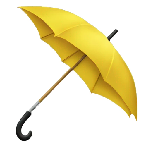 Yellow umbrella  sticker