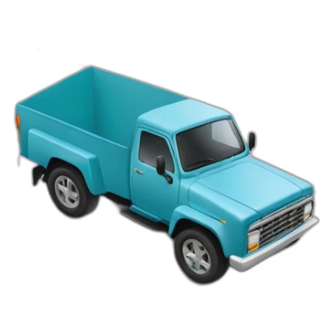 Voiture sur un camion sticker