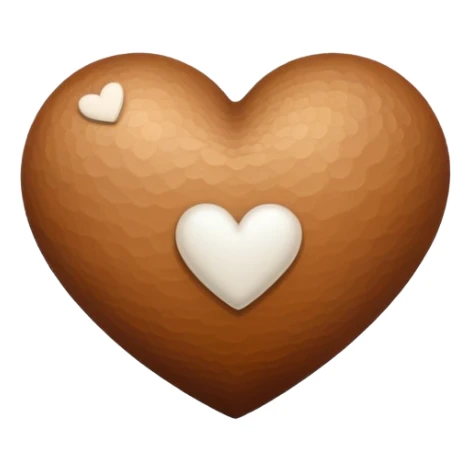 Quiero un corazón café de primeras luego el beig en medio y al final el blanco uno al lado del otro  sticker