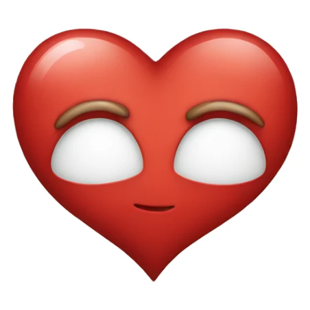 red heart  sticker