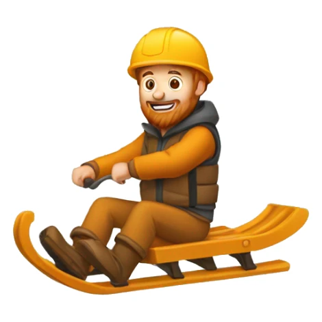 Un homme roux qui ressemble a un toboggan sticker