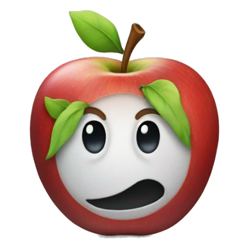 Apple logo sticker