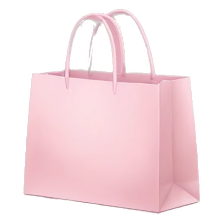 Light pink shopping bags sticker