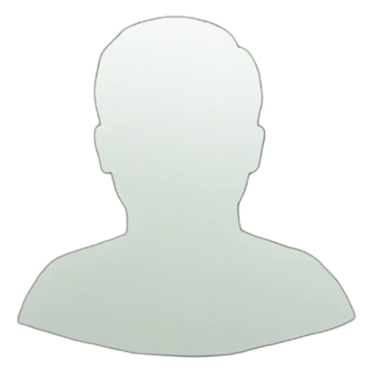 silhouette of a man made of money sticker