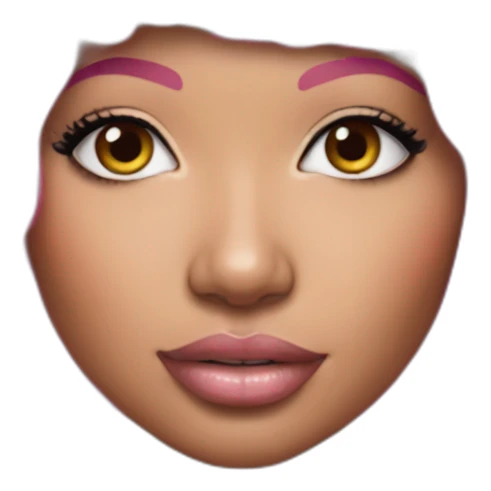 nicki minaj pink hair realistic sticker