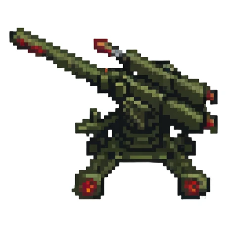 Soviet anti-aircraft gun sticker