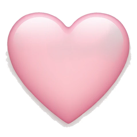 Light pink heart but not too light but not too pink  sticker
