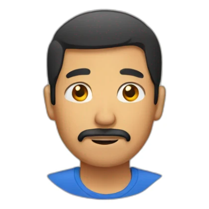 filipino man with facial hair sticker