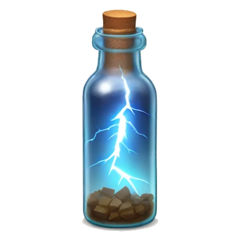 Lightning in a bottle sticker