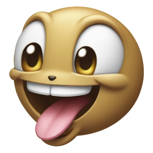 Playful Pokémon with tongue out sticker