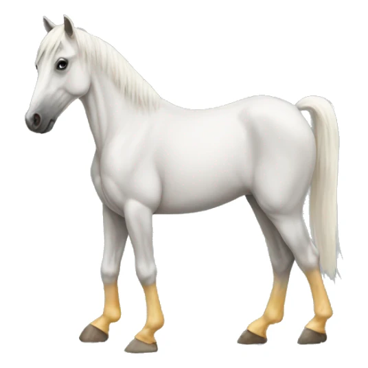horse with human feet sticker