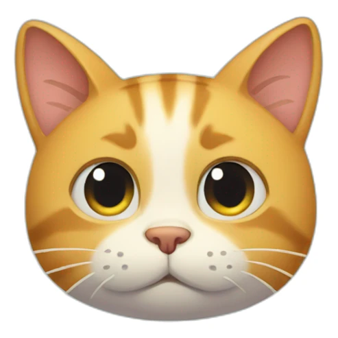 Cat sad because a fish slipped from his mouth sticker