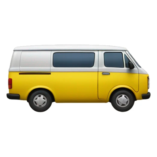 un van jaune qui roule devant la planète terre sticker