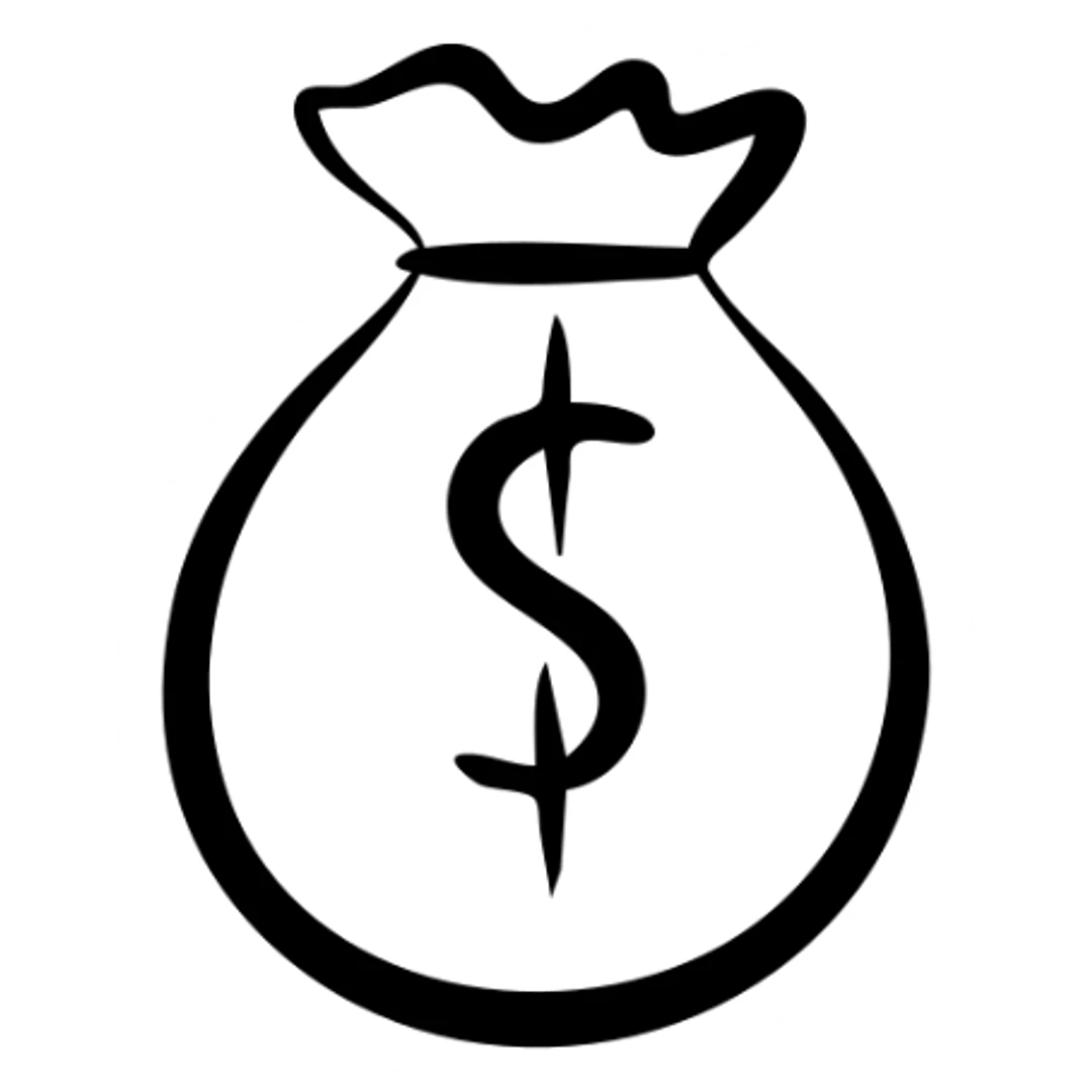 Money symbol, currency, cash, dinheiro sticker