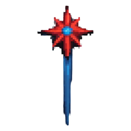 Deep blue morning star over planet with red sunrise sticker