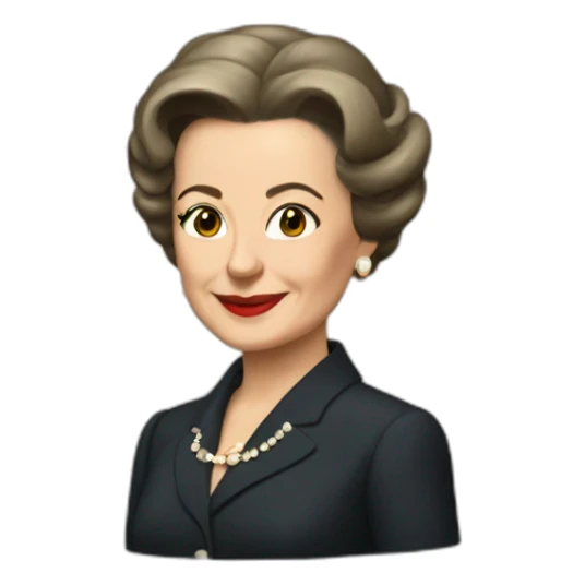 Estela Martinez de Peron as president sticker