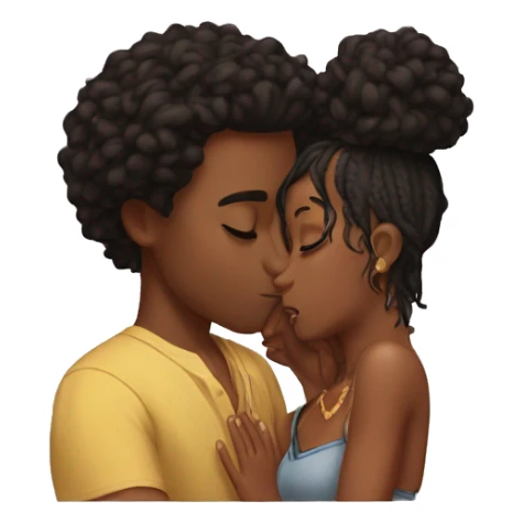 Zion kissing Camariya sticker