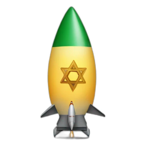 Star of David missiles on Gaza sticker
