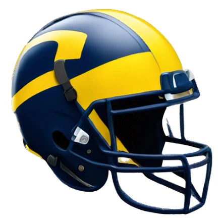 University of Michigan wolverines football helmet sticker