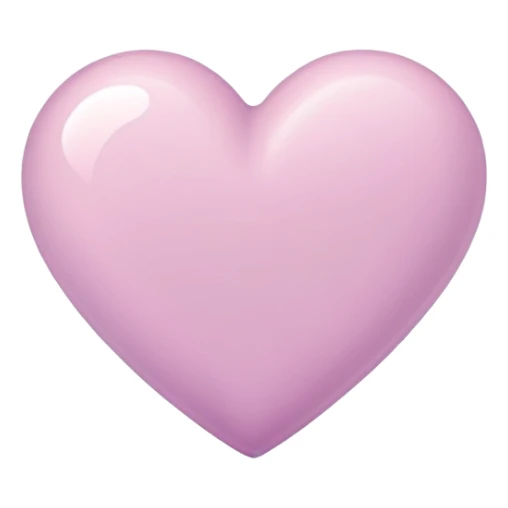 Pastel orchid color heart  sticker