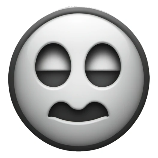 create an emoji of whatsapp logo black and white sticker