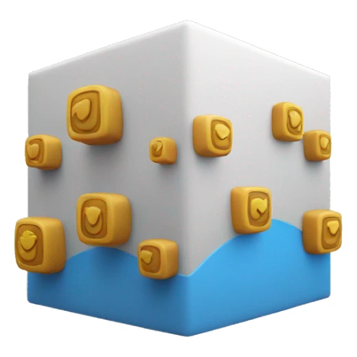 logo of the social network instagram, in 3d format sticker