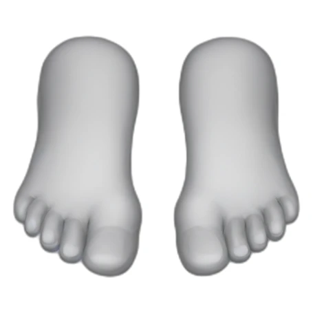 feet with hair sticker