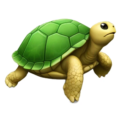 tortue avec un bitcoin de gravé dessus sticker