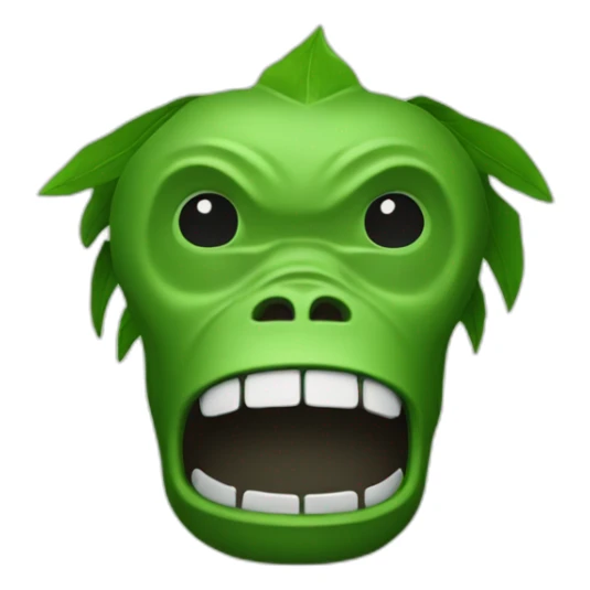 Kong of green spades sticker