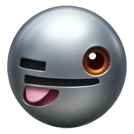 Metal Kirby ball with wheels sticker