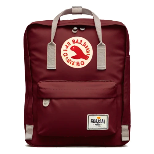 fjallraven kanken maroon bag sticker