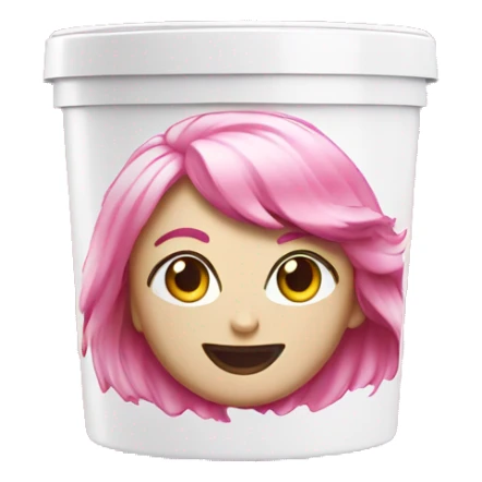 hair bleach product in pink toned package sticker