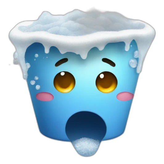 emoji Face with salt pouring out of mouth sticker