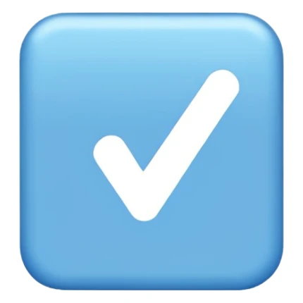 Make the emoji of roblox verify blue tick in rectangle sticker